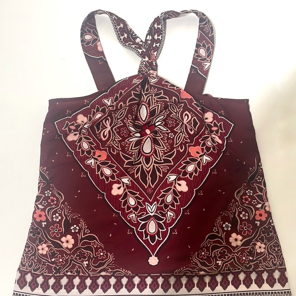 Banana Republic paisley halter top